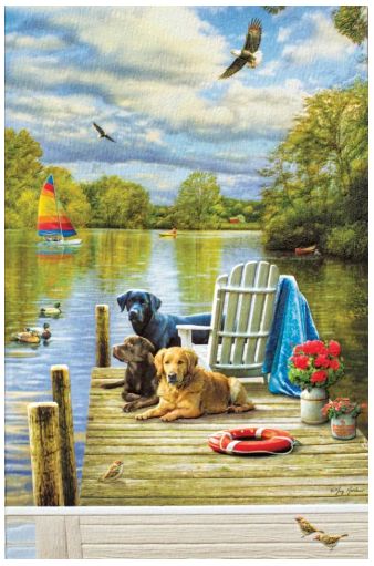 Dogs at the Lake