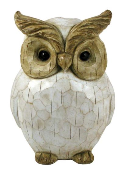 Distressed Carved Owl