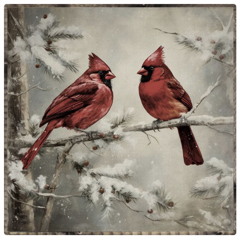 Winter Branch Cardinals