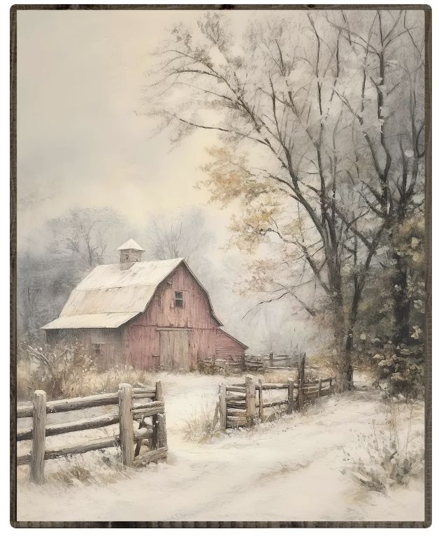 Winter Barn