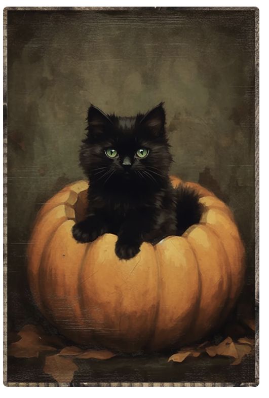 Cat in Pumpkin