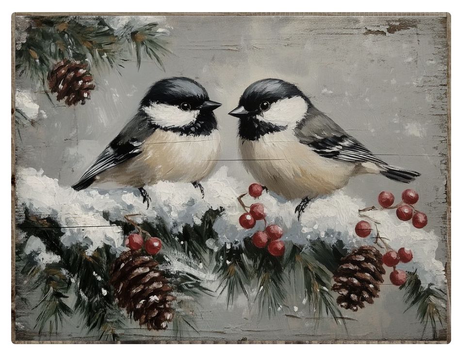 Winter Chickadees