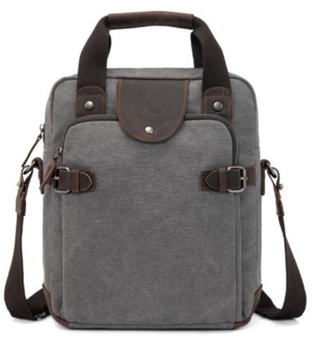 Canvas Messenger Bag Vert.