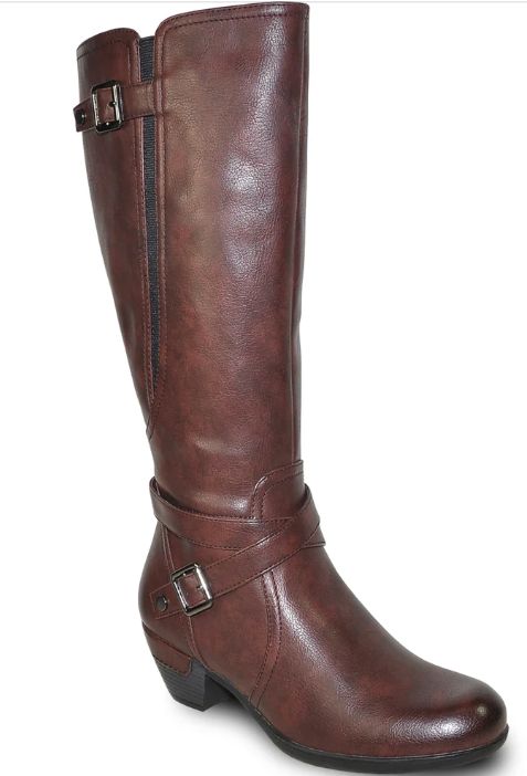 Bordeaux Buckle Dress Boot
