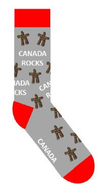 Mojja Socks - L/XL Canada Rocks