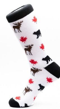 Mojja Socks - S/M Canada Moose/Bear
