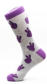Mojja Socks - L/XL Purple Peace