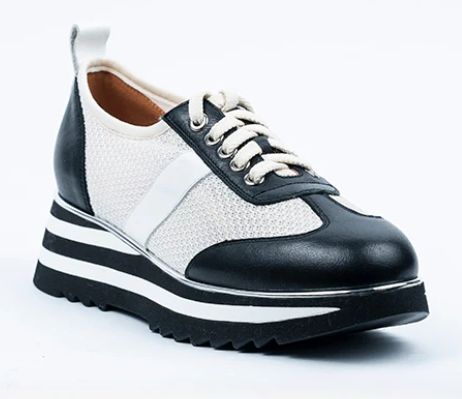 Silver Detail Leather Sneaker