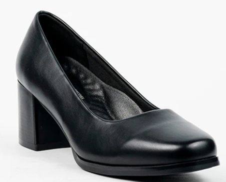 Black Block Heel Dress Shoe