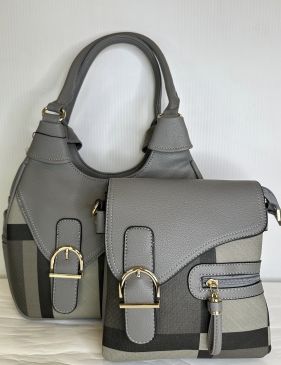 Plaid Buckled Purse