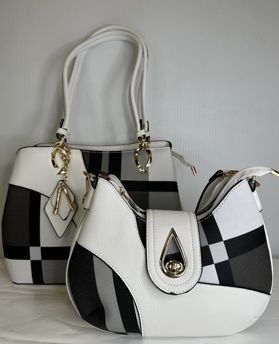 Plaid Hourglass Purse