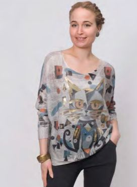 Metallic Cat Top