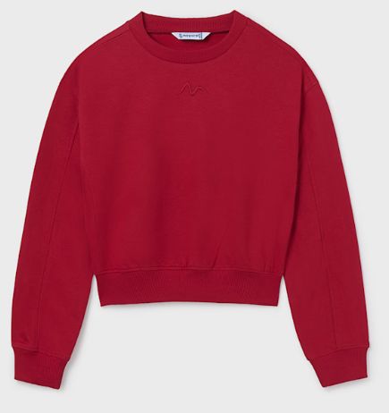 MYRL Red Crop Sweatshirt
