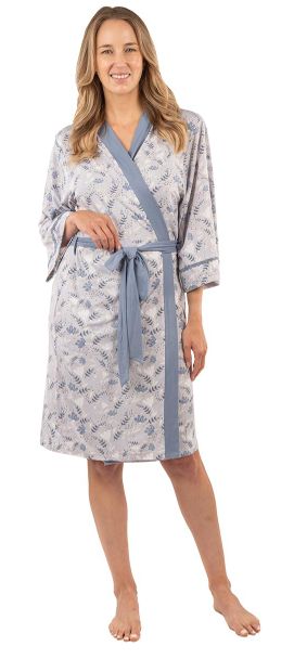 Blue Floral Robe 38&quot;