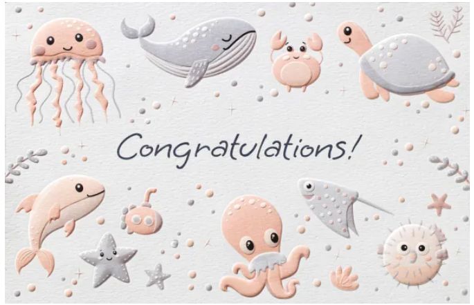 PPress Sea Creatures Collage