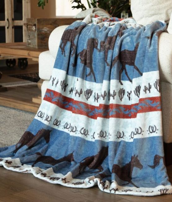 Dancing Horse Unlined Throw