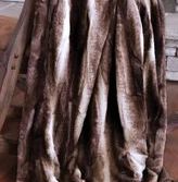 Chinchilla Plush Fur Throw