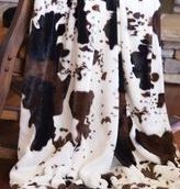 Cowhide Faux Fur Throw