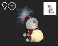 Snowman With LED Snowball