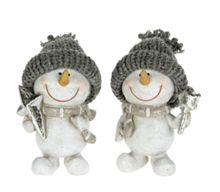 4.5&quot; Grey Hat Snowman