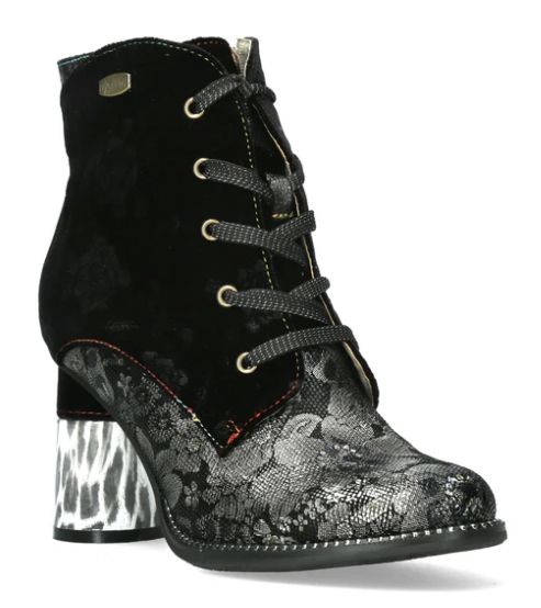 Laura Vita Snow Leopard Bootie