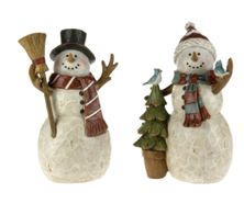10&quot; Snowman with Broom/Tree