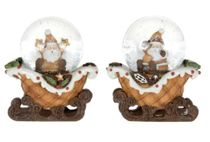 Waffle Sleigh Snowglobe