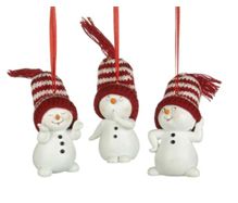 S2213 Knit Hat Snowman