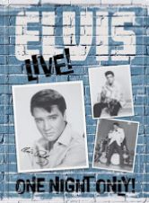 Elvis One Night Only Metal Sign