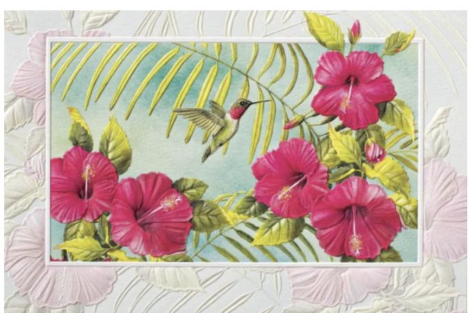 PPress Hibiscus &amp; Hummingbird