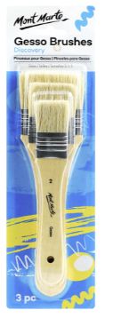 Mont Marte Discovery Gesso Brushes 3pc