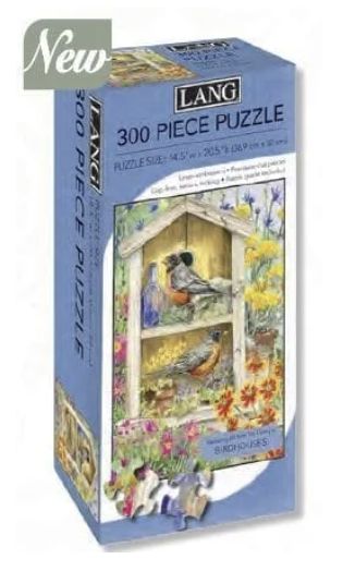 300pc Large Art Puzzle - Birdhouses