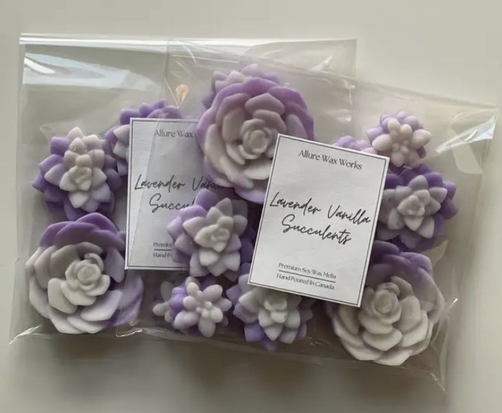 Allure Wax Melts - Lavender Vanilla Succulents