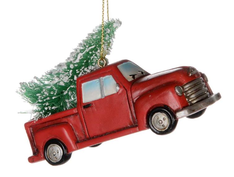 W7170 Red Truck with Tree