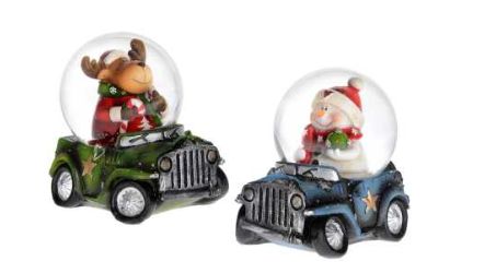 Mini Snowglobe Jeeps