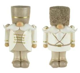 White/Gold Santa Soldier 5"