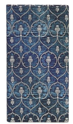 Lined Slim Blue Velvet