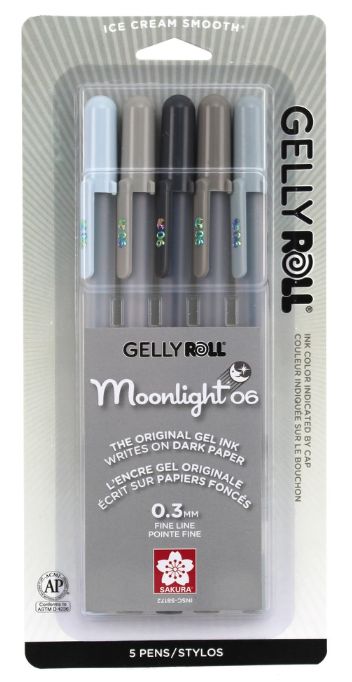 Gelly Roll Moonlight 5pk Greys