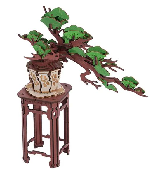 3D Modern Puzzle - Evergreen Pine Bonsai