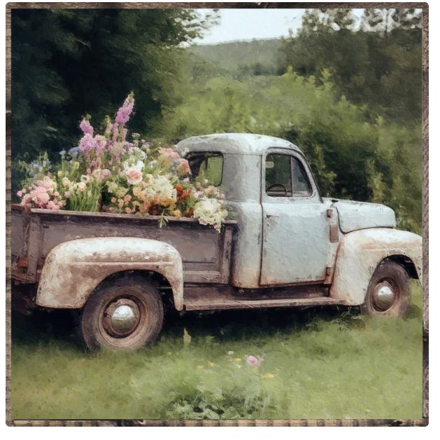 LHH Spring Floral Truck (Side View)