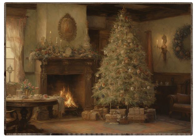 LHH Vintage Xmas Living Room