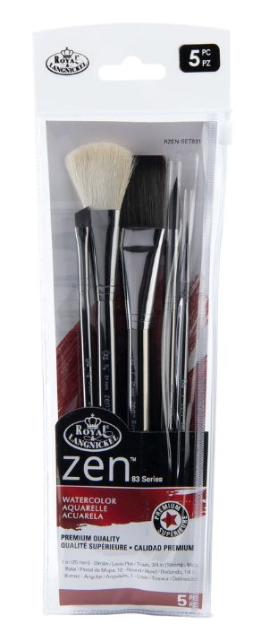 Royal &amp; Langnickel Zen 83 Series - Watercolor A 5pc