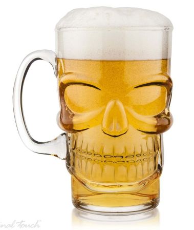 Brain Freeze Skull Beer Mug