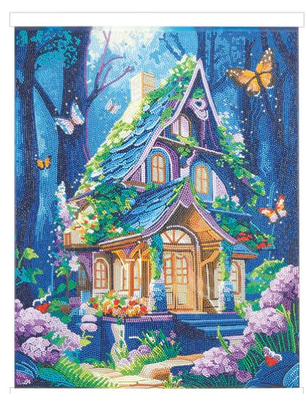 Crystal Art Scroll Kit - Fantasy House