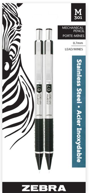 Zebra .7mm  Mechanical Pencil 2pk