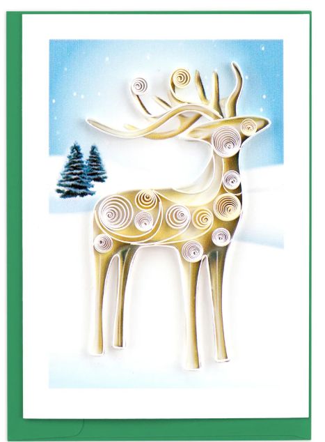 Quilling Card - Gift Encl - Reindeer