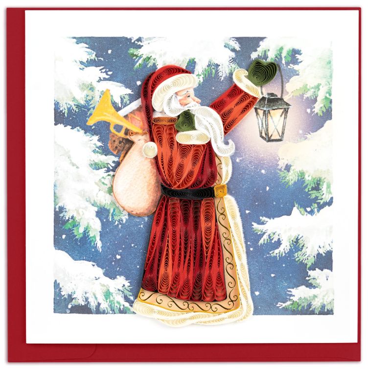Quilling Card - Vintage Santa