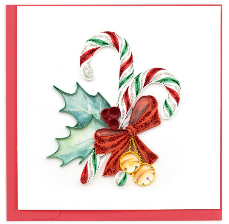 Quilling Card - Candy Canes