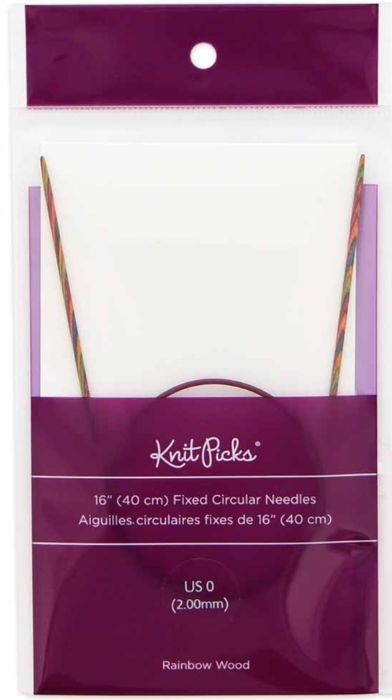 Harmony Wood Circular Knitting Needles 16&quot; - 2.00mm