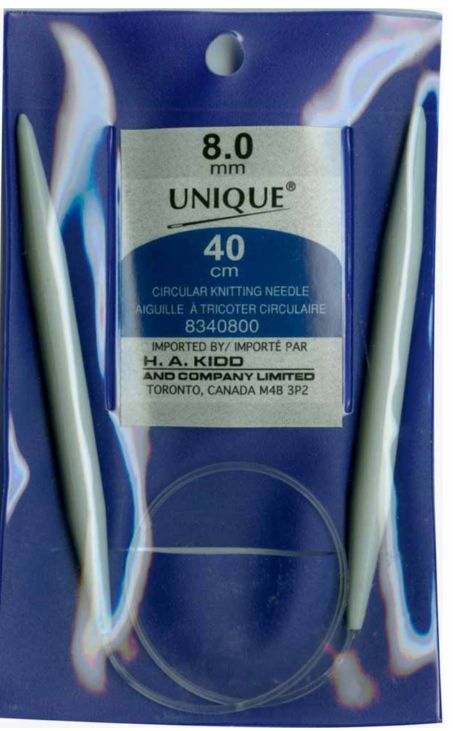 Circular Knitting Needles 16″ Plastic - 8.0mm